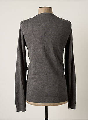 Pull tissage chiné manches longues gris SORBINO homme