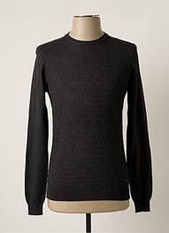Pull tissage chiné manches longues gris SORBINO homme