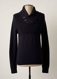 Pull finition bords-côtes manches longues bleu CELIO homme