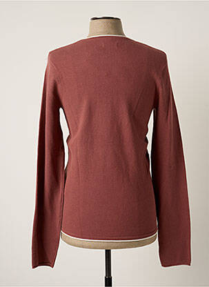 Pull col v manches longues rose BONOBO homme
