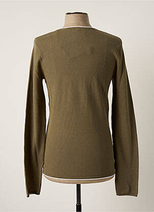 Pull col v manches longues vert BONOBO homme