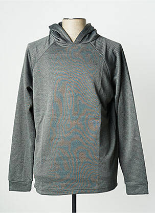 Sweat-shirt à capuche broderie manches longues gris HERO BY JOHN MEDOOX homme