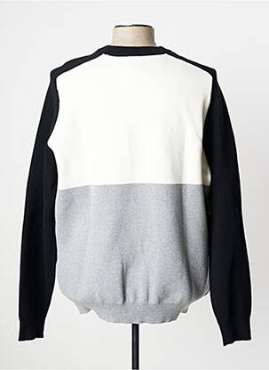 Pull finition bords-côtes manches longues noir CELIO homme