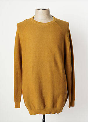 Pull stretch manches longues jaune CELIO homme
