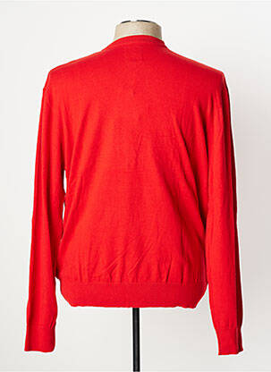 Pull col v manches longues rouge VERTIGO homme
