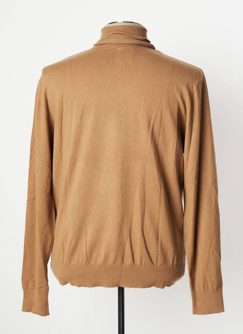 Pull col roulé marron VERTIGO pour homme