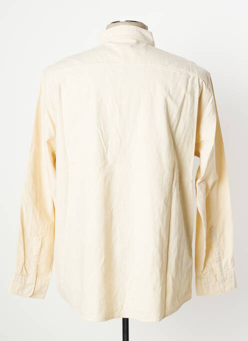 Chemise manches longues beige CELIO pour homme