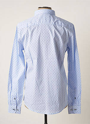 Chemise manches longues manches longues bleu YVES DORSEY homme