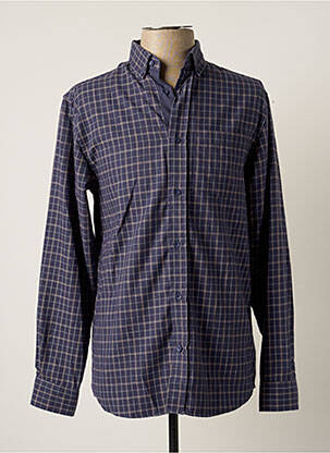 Chemise manches longues manches longues bleu THERMOLACTYL BY DAMART homme