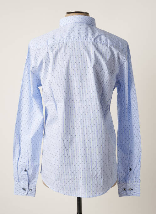 Chemise manches longues manches longues bleu YVES DORSEY homme