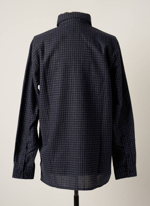 Chemise manches longues poches poitrine bleu DAMART homme