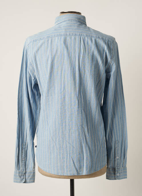 Chemise manches longues bleu BONOBO pour homme