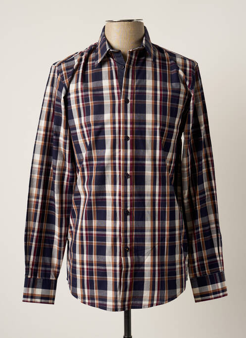Chemise manches longues bleu DAMART pour homme