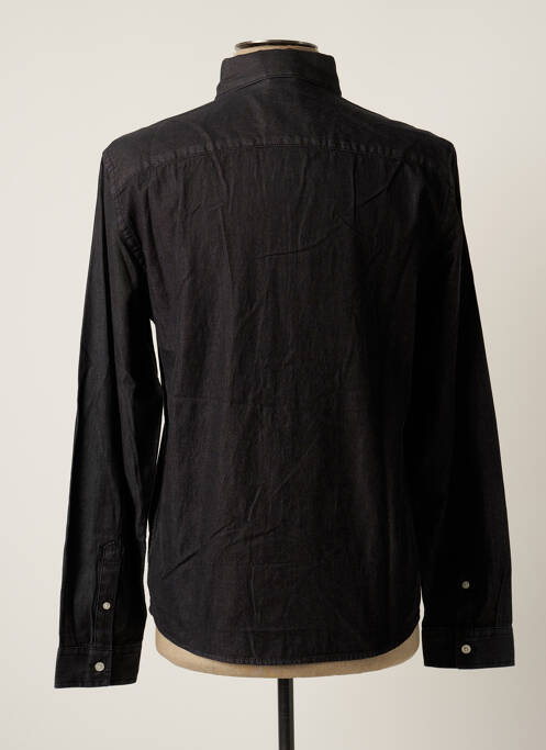 Chemise manches longues noir CELIO pour homme