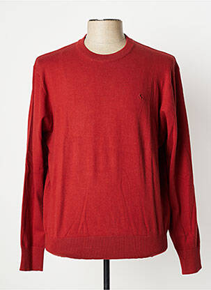 Pull col rond manches longues orange VERTIGO homme