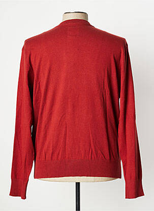 Pull col rond manches longues orange VERTIGO homme