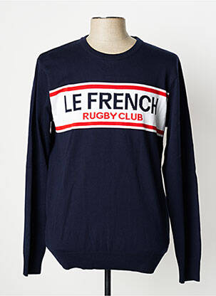 Pull col rond manches longues bleu RUCKFIELD homme