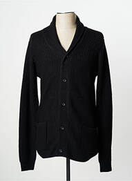 Gilet manches longues col v noir SORBINO homme