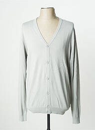 Gilet manches longues col v gris SORBINO homme