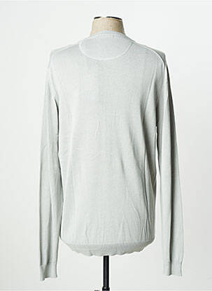 Gilet manches longues finition bords-côtes gris SORBINO homme
