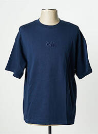 T-shirt broderie manches courtes bleu CELIO homme
