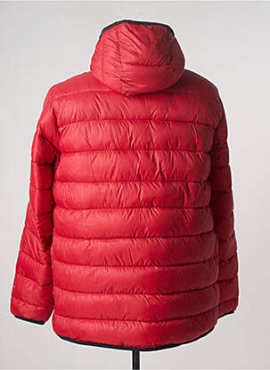 Doudoune poches a capuche rouge COLUMBIA homme