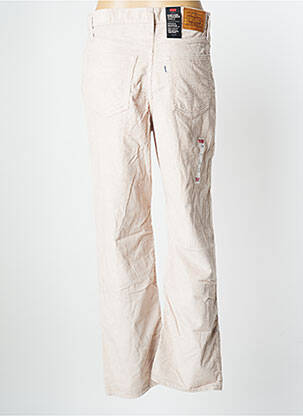 Pantalon droit taille haute taille haute beige LEVI'S femme
