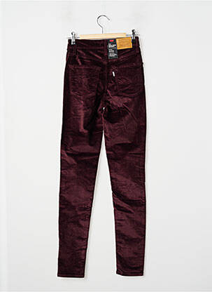 Pantalon droit stretch taille haute violet LEVI'S femme