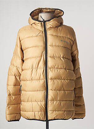 Doudoune manches longues a capuche jaune COLUMBIA homme