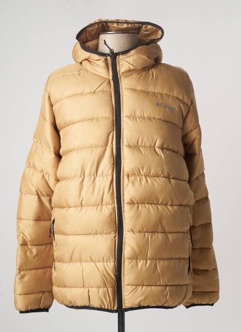 Doudoune manches longues a capuche jaune COLUMBIA homme