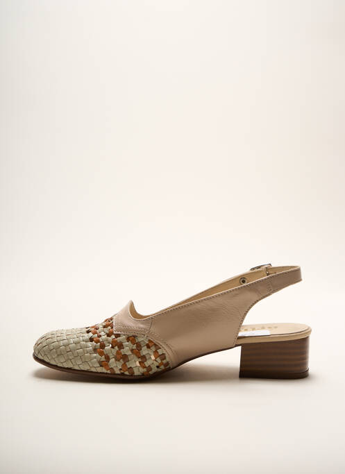 Sandales/Nu pieds beige ARTIKA SOFT pour femme