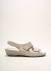 Sandales/Nu pieds beige BOISSY pour femme seconde vue