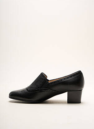 Mocassins carré talon de 4 à 6cm noir SARA DI BERTON femme