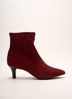 Bottines/boots bout pointu talon de 4 à 6cm rouge PETER KAISER femme