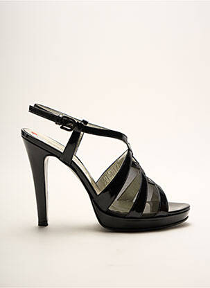 Sandales/nu pieds fermeture boucle(s) talon haut de 10cm et plus noir SOULIERS EVELIN'S femme