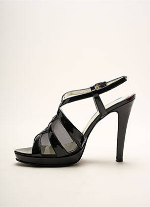 Sandales/nu pieds fermeture boucle(s) talon haut de 10cm et plus noir SOULIERS EVELIN'S femme