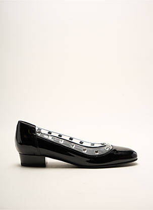 Ballerines matière lisse talon plat jusqu'à 3cm noir AZUREE femme