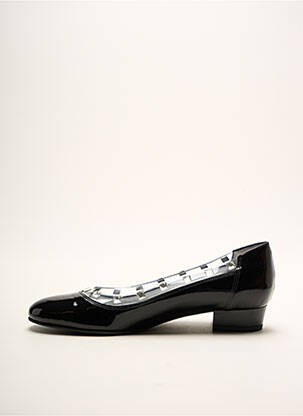 Ballerines matière lisse talon plat jusqu'à 3cm noir AZUREE femme