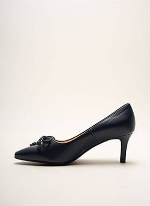 Escarpins tissage satiné talon de 4 à 6cm bleu PETER KAISER femme
