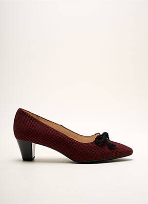 Escarpins cubain talon de 4 à 6cm rouge PETER KAISER femme