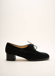 Derbies tissage satiné talon de 4 à 6cm noir SELMO femme