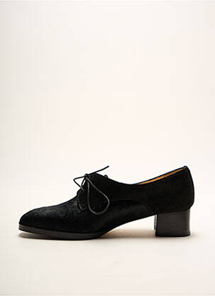Derbies tissage satiné talon de 4 à 6cm noir SELMO femme