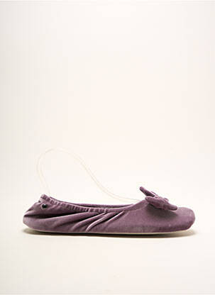 Chaussons/Pantoufles violet ISOTONER pour femme