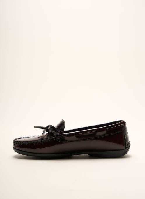 Chaussures bâteau matière lisse talon plat jusqu'à 3cm violet MASTRO DOMENICO femme