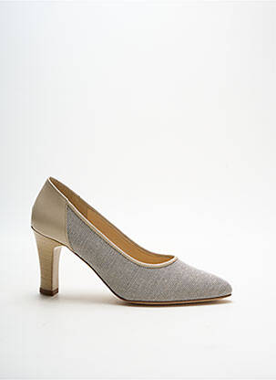 Escarpins type de semelle amortissante talon de 7 à 9cm beige BRUNATE femme