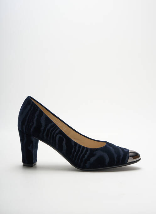 Escarpins matière lisse talon de 7 à 9cm bleu BRUNATE femme