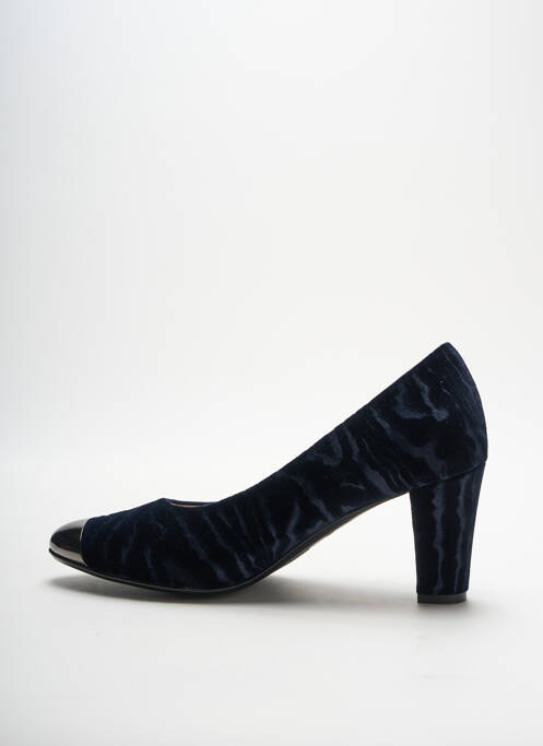 Escarpins matière lisse talon de 7 à 9cm bleu BRUNATE femme