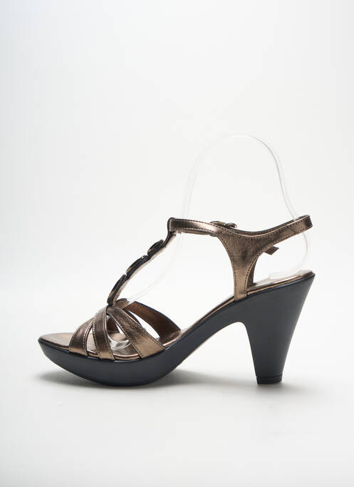 Sandales/Nu pieds marron FLEUR DE PEAU pour femme