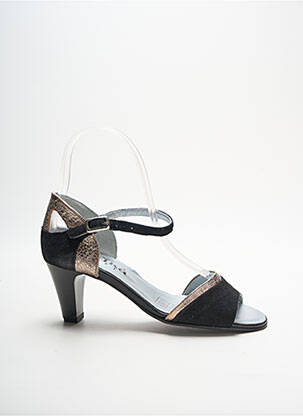 Sandales/nu pieds talon aiguille talon de 4 à 6cm noir ARTIKA SOFT femme