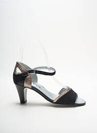 Sandales/nu pieds type de semelle amortissante talon de 4 à 6cm noir ARTIKA SOFT femme